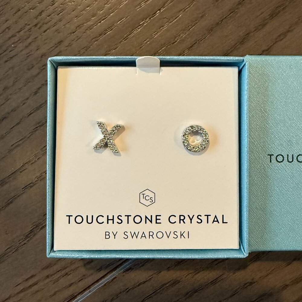 Touchstone Crystal by Swarovski X O Earrings - Never Worn